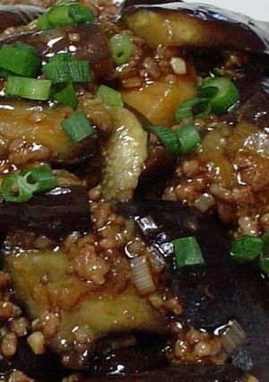 A picture of Our Family's Mapo Eggplant Recipe.