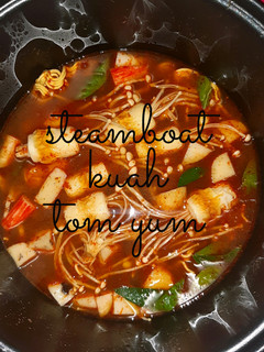 Foto resep Steamboat kuah tom yum rice cooker