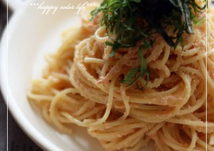 Step-by-Step Guide to Prepare Quick Easy Creamy Tarako Spaghetti