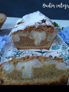 Una foto de Budín integral de peras 🍐🍐