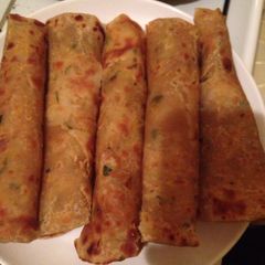 A picture of Cinnamon and coriander chapatis#mama's recipe.