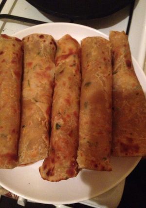 A picture of Cinnamon and coriander chapatis#mama's recipe.