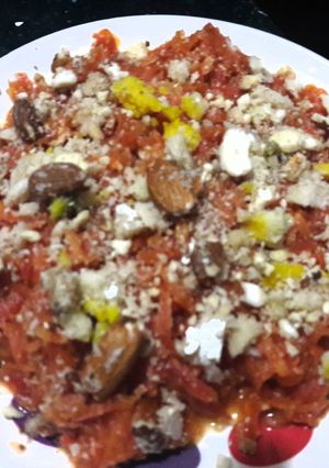 A picture of Gajar ka halwa.