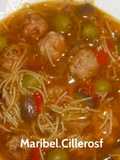 Sopa de albondiguillas