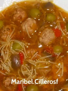 Una foto de Sopa de albondiguillas