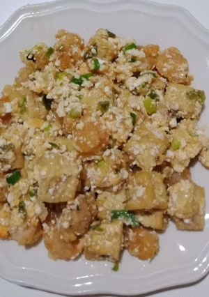 Foto resep Udang Tahu Saos Telor Asin