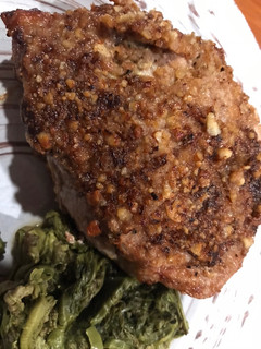 A picture of Pecan and Onion Crusted Pork Chops.