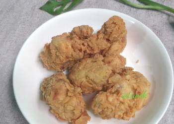 Resep Terbaik Ayam Goreng Tepung Krispi (awet kriuk) Nikmat Lezat