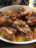 Alitas de pollo agridulce
