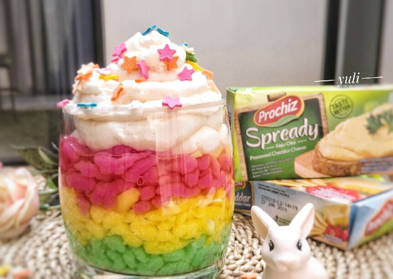 Rainbow cendol cheese