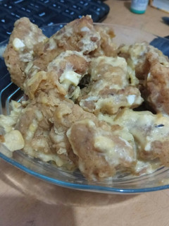 Foto resep Dada ayam saus telor asin