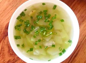 Hình của món Canh bí xanh tôm thịt.