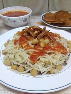صورة لوصفة كشري مصري