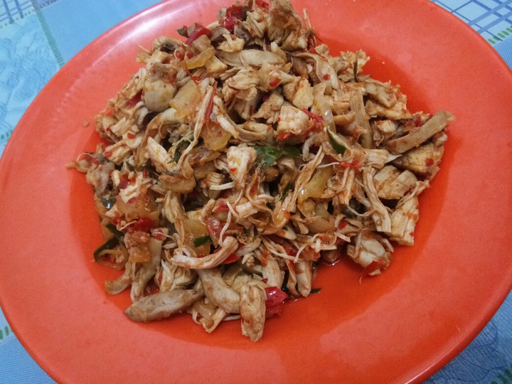 Cara Gampang Membuat Ayam suwir pedas manis, Bisa Manjain Lidah