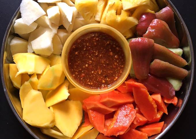 Resep Lotis / Rujak Buah, Lezat