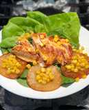 Ức gà áp chảo ướp với mù tạc vàng và ớt bột paprika-Eatclean