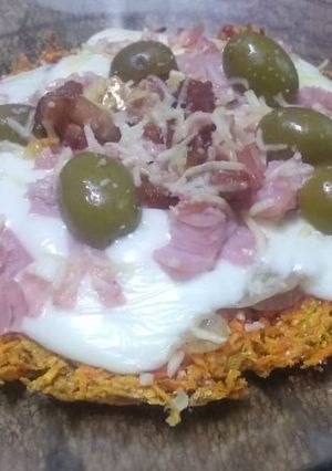 Una foto de Pizzeta (masa de zanahoria)