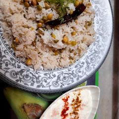 Tuvar Dana pulao A picture of Tuvar Dana pulao.