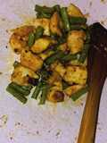 Chikenbreast with garlic paste and snaps