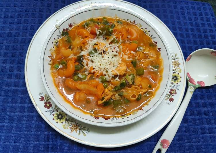 Simple Way to Prepare Perfect Italian Chicken Minestrone Soup