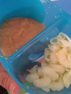 Foto resep Cheesy Macaroni with Chicken Cream Soup - Mpasi 9m+