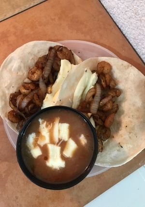 Una foto de Tacos de camarón