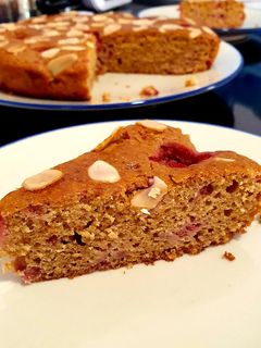 Una foto de Tarta inspirada en el pastel de ricotta y frambuesas de Paula G