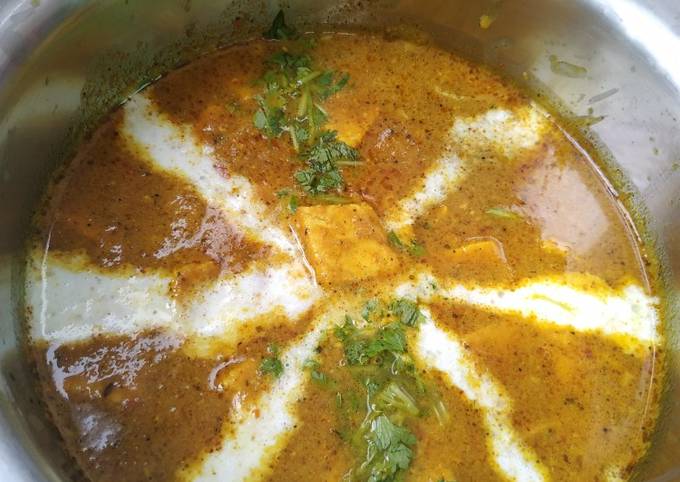 Shahi paneer in restaurant style