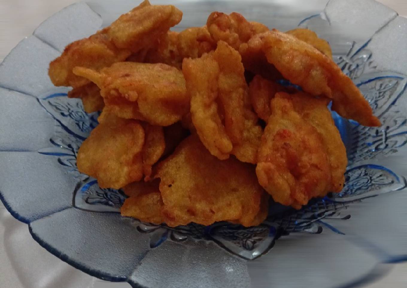 Perkedel udang batu