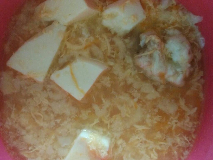 Cara Gampang Membikin Resep Sup Tofu Telur (mpasi 9bln) simple,gurih,enak yang Uenak Anti Ribet, Lezat Sekali