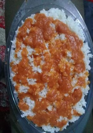 صورة لوصفة الفتة بالفراخ