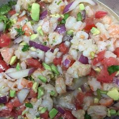 A picture of Zesty Lime Shrimp & Avocado Ceviche.