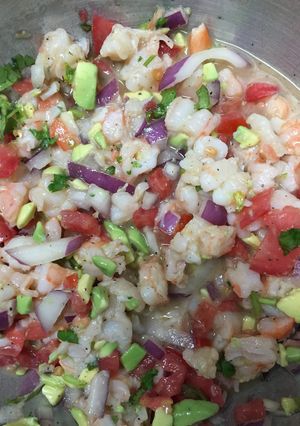 A picture of Zesty Lime Shrimp & Avocado Ceviche.