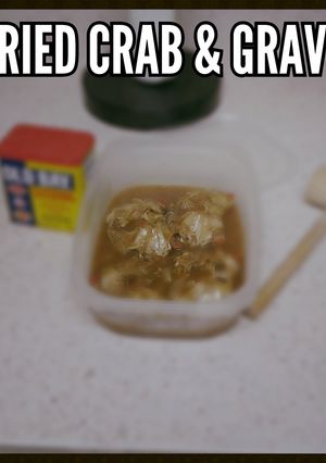 A picture of Fried Hardcrab & Gravy.