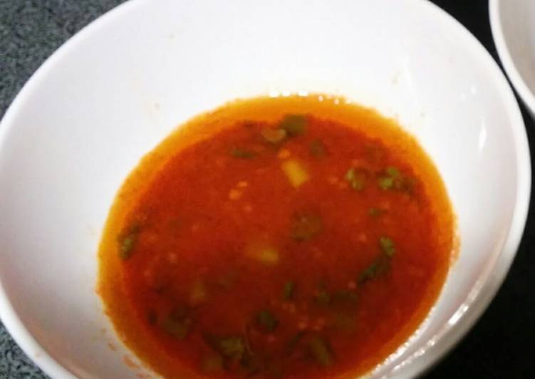 Recipe of Award-winning Hot Sriracha Oil Dipping Sauce for hot pot