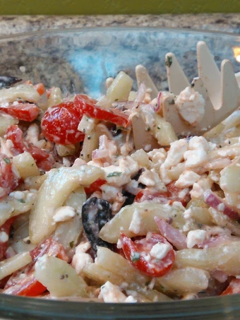 Easy Way Make Salad Yunani which Delicious