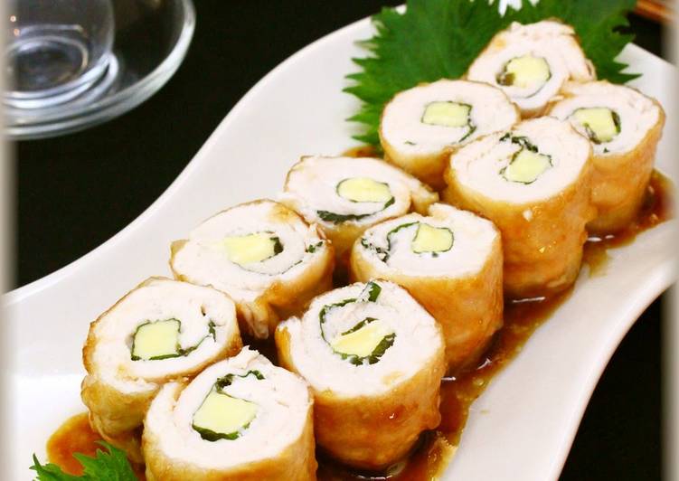 Sweet and Salty ♪ Shiso and Cheese Chicken Breast Tender Rolls