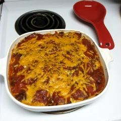 Narvia's lasagna A picture of Narvia's lasagna.