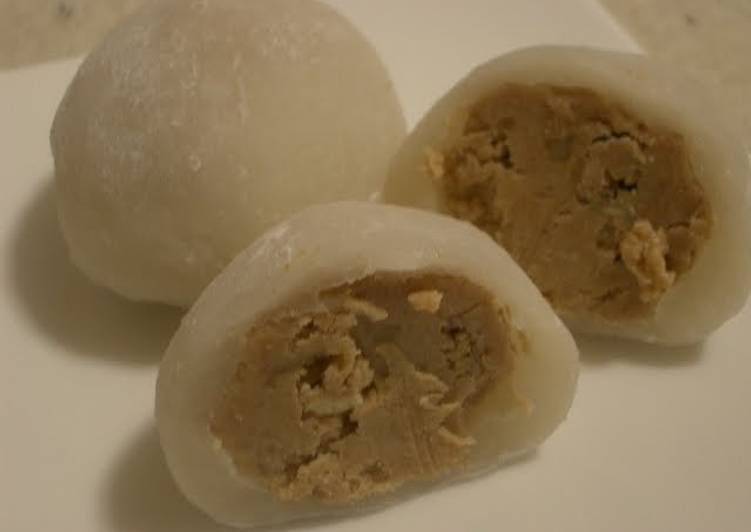 Recipe: Yummy White Chocolate Daifuku with Walnuts and Kinako