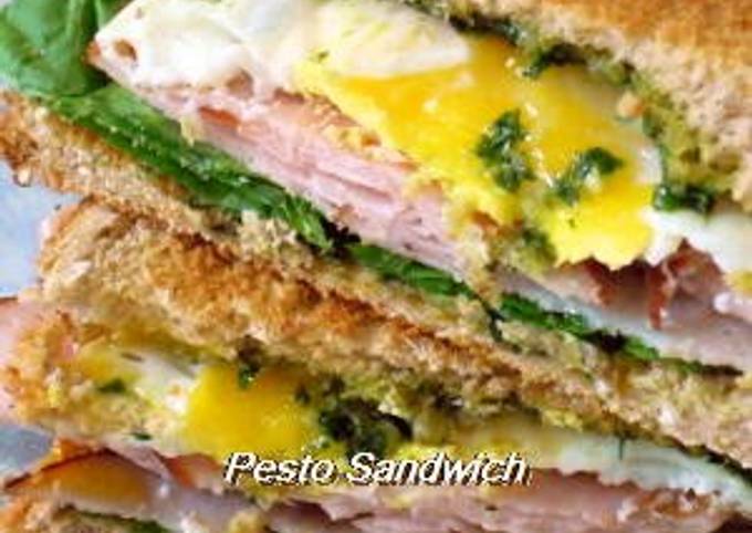 Recipe of Super Quick Homemade Sandwiches with Pesto Spread