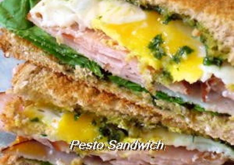 Recipe of Appetizing Sandwiches with Pesto Spread