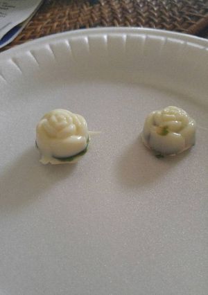 A picture of Chocolates with ganache filling.