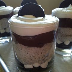 A picture of " OVER THE TOP CHOCOLATE CHEESECAKE OREO PARFAITS ".