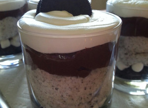 A picture of " OVER THE TOP CHOCOLATE CHEESECAKE OREO PARFAITS ".