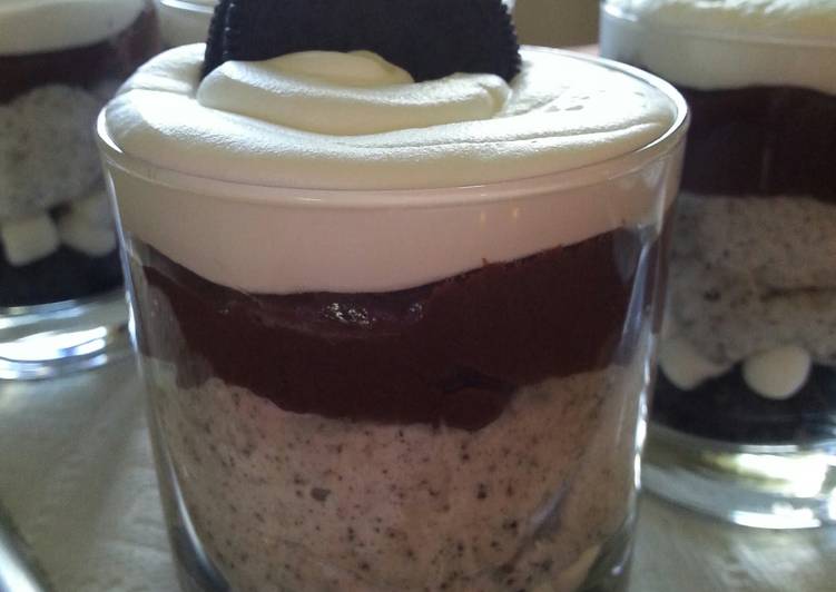 &quot; OVER THE TOP CHOCOLATE CHEESECAKE OREO PARFAITS &quot;