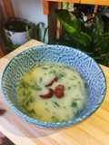 Caldo Verde com Chouriço (Portuguese Collard Green Soup)