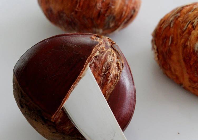 Step-by-Step Guide to Make Tasty Peel the Outer Shells of Chestnuts with a Paring &amp; Butter Knife