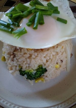 A picture of Healthy vegetable Beef and Rice.