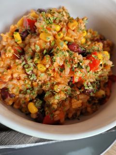 Mexikói rizses hús recept fotója