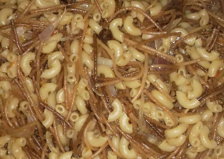 Simple Way to Make Super Quick Homemade Fried spagetti with macroni